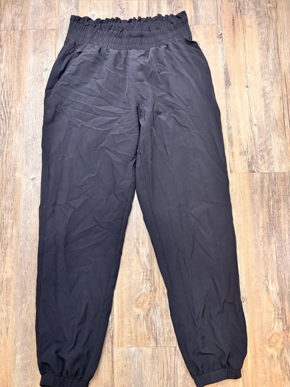 Mono B Black Women's Elastic-Waist Track Pants